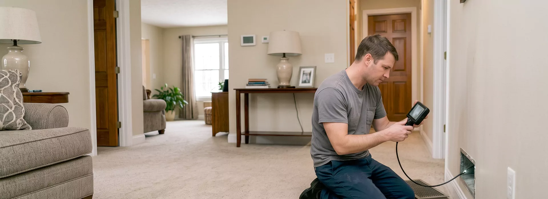 Air Duct Camera Inspection in Conroe, Texas