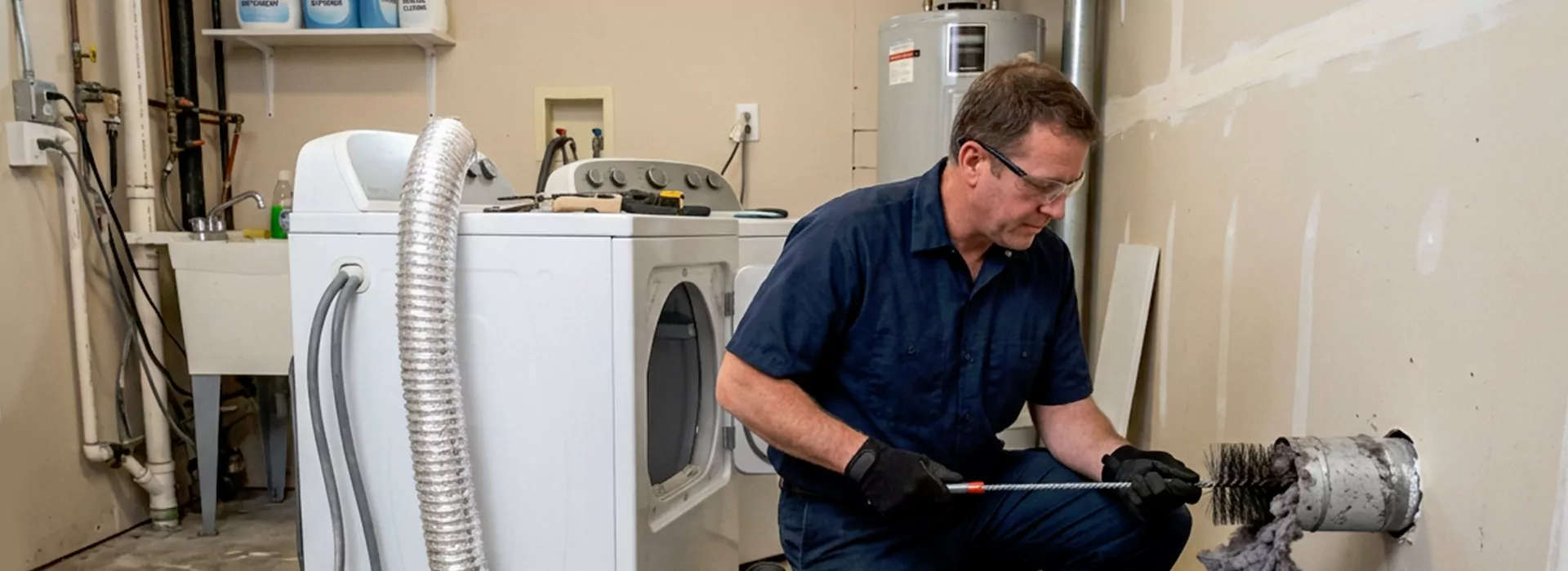 Clogged Dryer Vent Repair in Conroe, Texas