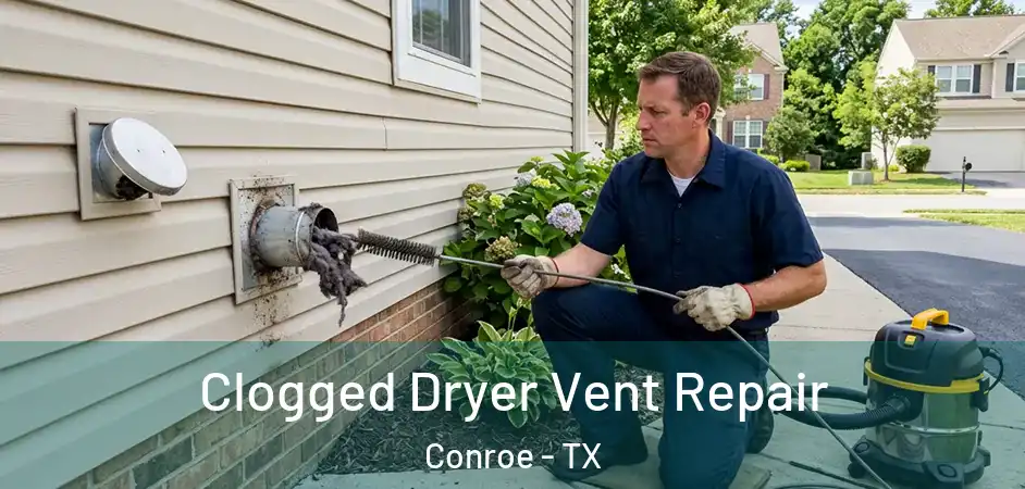  Clogged Dryer Vent Repair Conroe - TX