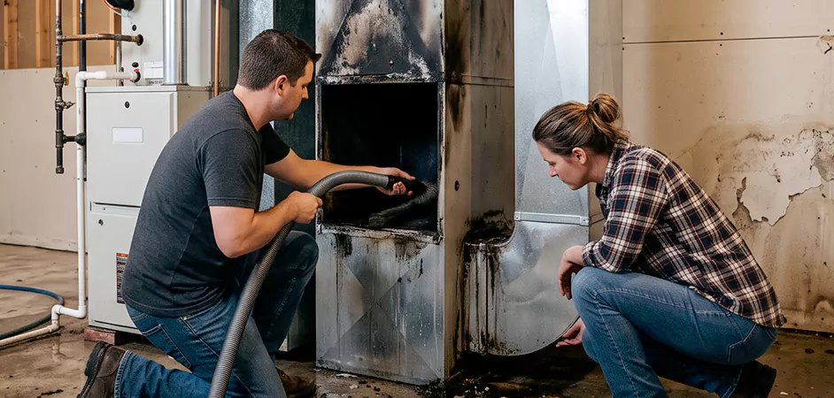 Fire and Flood Duct Restoration in Conroe, TX