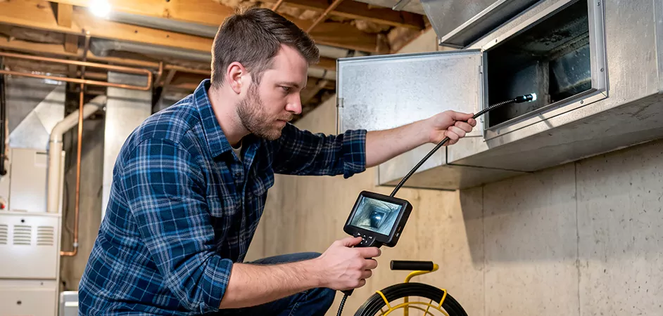 Post-Renovation Duct Inspection in Conroe