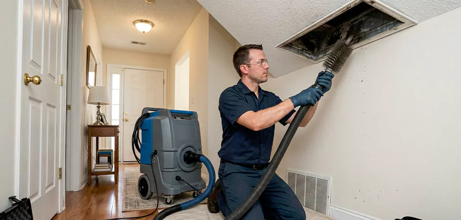 Mold-Affected Duct Deep Cleaning in Conroe