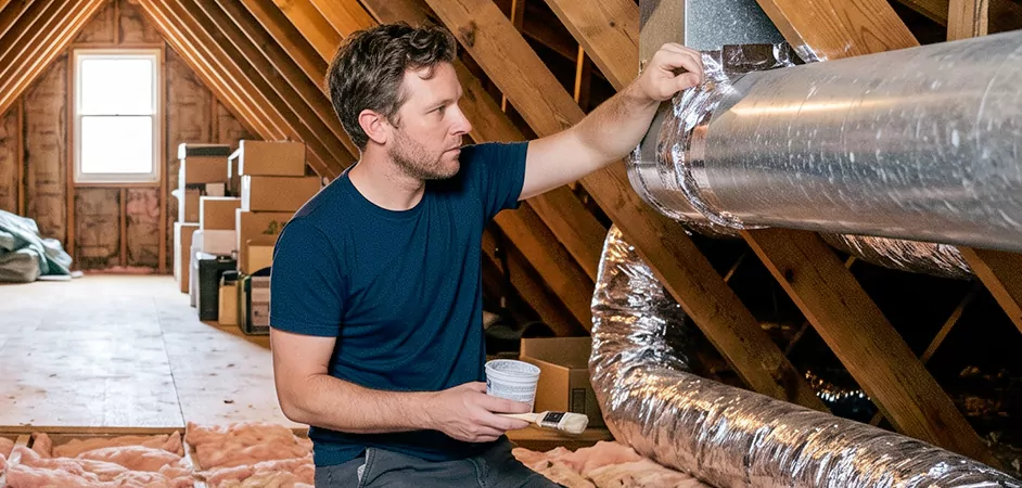Duct Board Leak Repair in Conroe