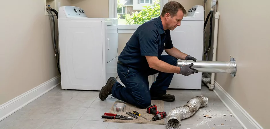 Dryer Vent Replacement in Conroe