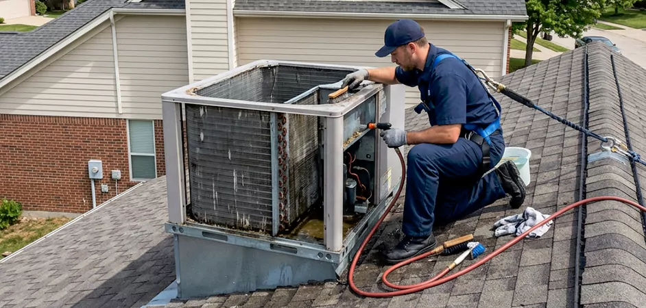 Rooftop Unit Cleaning in Conroe