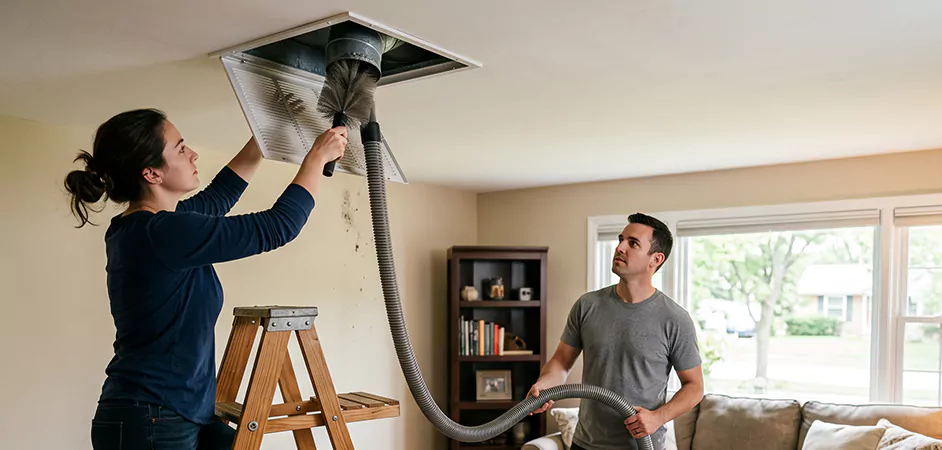 Roof and Wall Exhaust Cap Cleaning in Conroe