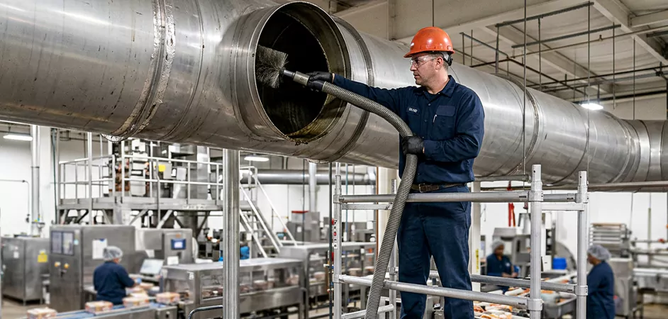 Food Processing Facility Duct Cleaning in Conroe