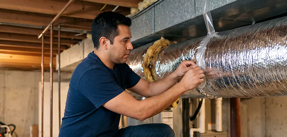 Duct Insulation Upgrade in Conroe
