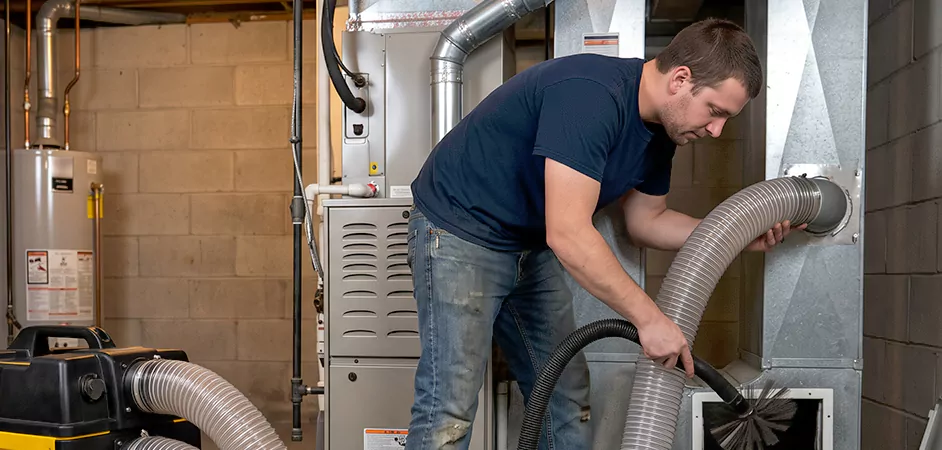 Negative Pressure Duct Cleaning for Large and Long Duct Systems in Conroe