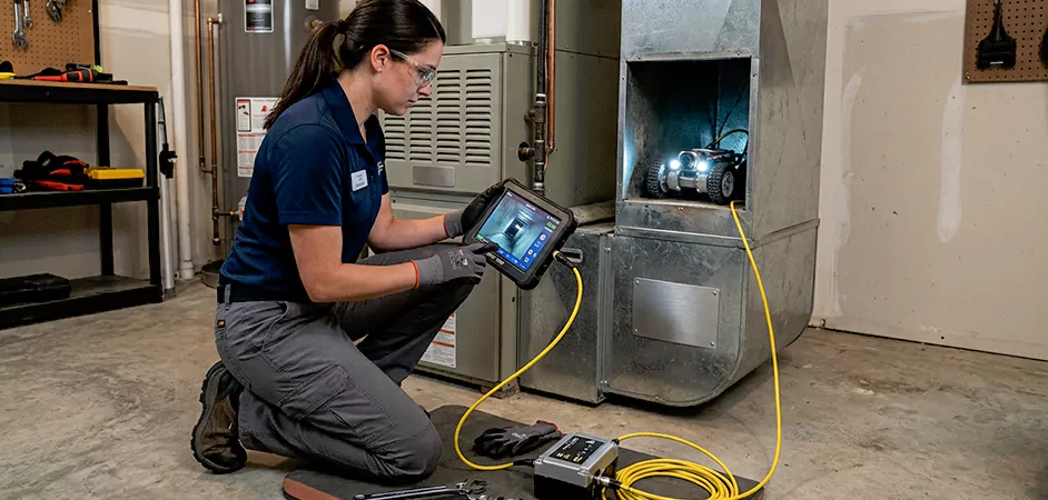 Robotic Duct Inspection in Conroe